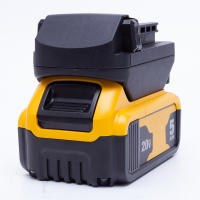 Adaptador De Conversor De Batería DeWalt 18V Li-ion Para Herramientas Inalámbricas Milwaukee 18V Con LED Y USB (Sin Batería) - details 0