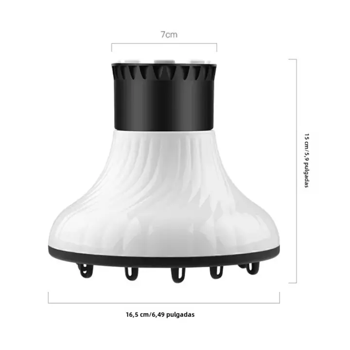 Diffusor De Secador De Pelo Universal Ajustable Para Rizos Y Secado Con Herramientas De Peinado Eléctricos Cubierta De Viento De Secador - 1