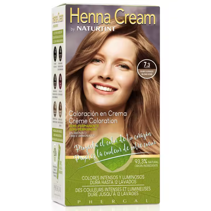 Naturtint | Henna Cream | Semipermanent Color | Ammonia-Free Cream | +90% Natural Ingredients | Up to 12 Washes | 110 ml - 1