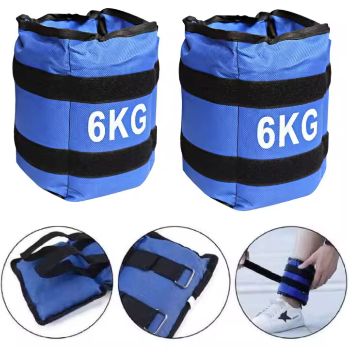 COSHANO Set 2 Pesas para muñeca/Tobillo, Peso del Brazo, 6 kg PESO TOTAL. Correas ajustables, transpirable. - 1