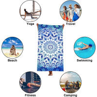 Toalla de playa de microfibra con estampado de varios tamaños y absorbente para surf. - details 6