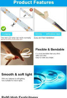 Tira De Luces LED RGB Flexible 5-10M 480LEDS 784LEDS 840LEDS DC 12V 24V CCT RGBCCT RGBW RGBWW Blanco Cálido NW Fita LED Para Decoración De Hogar - details 4