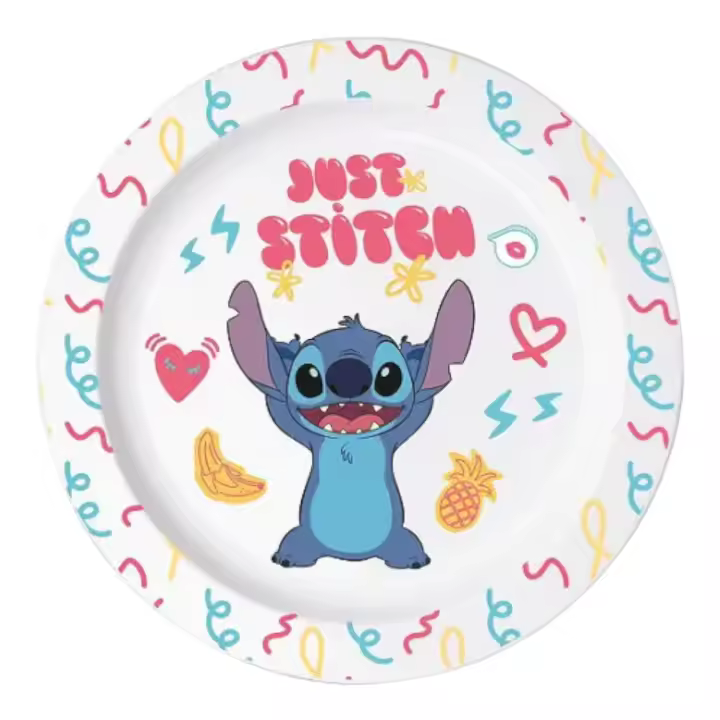 Plato Infantil Reutilizable Stitch Palms: Diseño Ergonómico, Apto para Microondas  Licencia Oficial  Divertida Hora del Almuerzo  Libre de BPA  Tamaño: 2 cm de Alto, 20.3 cm de Ancho" #PlatoInfantil #StitchPalms #Microondas #LicenciaOficial Stor - 1