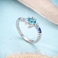 Anillo De Lujo Pandach 925 Plata Con Piedra CZ Colorida Y Flor Redonda Para Mujer Joyería De Boda Y Compromiso Regalo - details 17