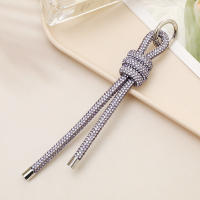 Llavero De Coche De Lujo Con Cadena De Rhinestones Accesorios Para Cámara Ccd Y Móvil Colgante De Moda Unisex Material Poliéster - details 8