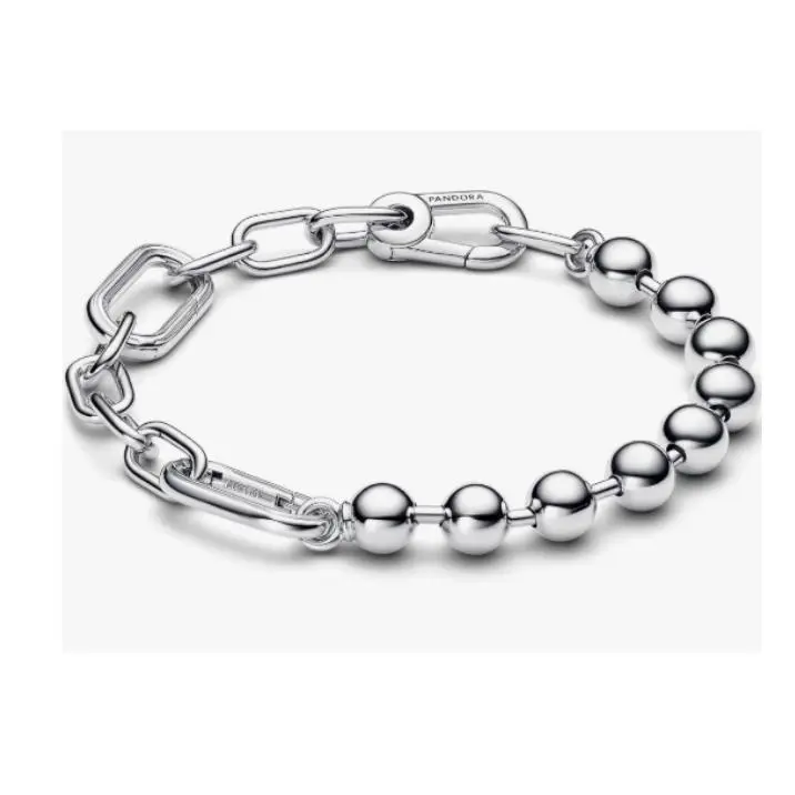 Pulsera de cuentes de Cadena de Plata esterlina - 1