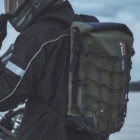 Mochila De Motocicleta Multifuncional Impermeable Con Reflejantes Bolsa De Cola Para Casco De Motocicleta Y Red - details 14