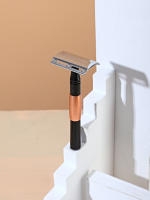 Afeitadora Manual Clásica De Seguridad Colorlamb Para Hombres Con Mango De Metal 11CM Doble Hoja Barbería Para Cuerpo Y Rostro - details 10