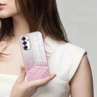 Funda De Platinado Con Brillo Para Samsung Galaxy A57 A17 A07 A56 A36 A26 A16 A15 A25 A35 A55 A54 A13 A53 A23 A33 A52 A72 Resistente Al Choque Cubierta Transparente Con Diseño De Brillo - details 1