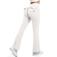 SSITO Mallas de gimnasio de pierna Ancha para Mujer, Mallas de Yoga de Alta elasticidad, sensación desnuda, ropa de trabajo de compresión para Fitness con bolsillos, pantalones de Yoga de pierna - details 6