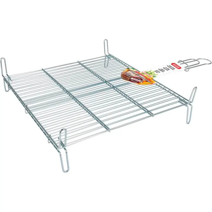 Parrilla Barbacoa Algon 45x50 Inoxidable Zincado Gris Metalizado - 1