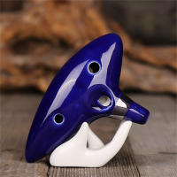 OCARINA Nueva 12 Agujeros Alto C Cerámica Piccolo Instrumento Musical Regalo Para Niños Y Adultos Con Soporte Libro De Música Correa Para El Cuello Y Bolsa - details 2