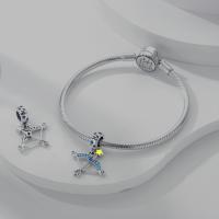 Encantos De Cocodrilo Plateado En Plata Con Dibujo Colorido Encantos Colgantes Para Pulseras Y Collares Joyería DIY - details 180
