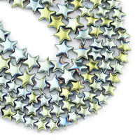 Cuentas De Estrella De Cinco Puntos De Hematita Azul Y Dorado Color Morado Natural Para La Creación De Joyería Pulseras Y Collares DIY - details 13