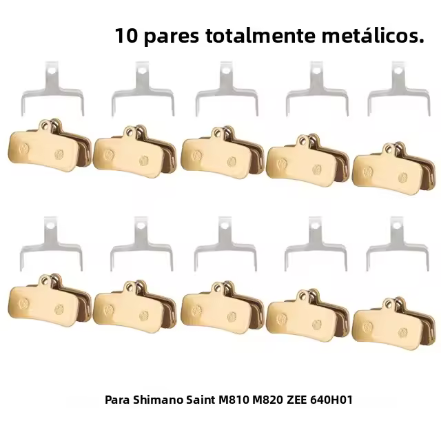 10Pares De Frenos De Disco Para Bicicleta Saint M810M820 ZEE 640 H01 MTB Frenos Hidráulicos Resina/Cerámica/Metales Completo Piezas De Bicicleta - 1