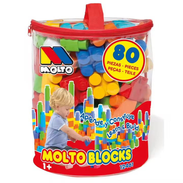 Bolsa construcción Molto roja con 80 piezas (12461) - 1