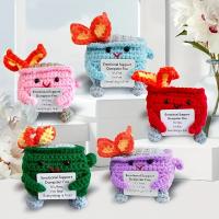 Muñeco De Crochet Divertido Para Decoración De Hogar Y Piso Estilo Moderno Regalo De Navidad Ornamento De Textil Y Fibra - details 1
