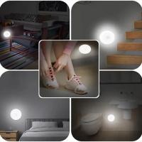 Lámpara Nocturna USB Recargable LED Para Armario De Cocina Escalera Luz De Armario Botón De Encendido Sin Cable - details 4