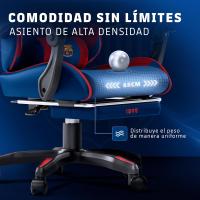 RELAXTY FC Barcelona Silla Gaming Oficial con Masaje Lumbar, Reposapiés y Respaldo 135º - details 1