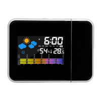 Reloj De Alarma Inteligente Con Iluminación Nocturna Y Termómetro Higrómetro Proyección Para Mesa De Escritorio Para Sala De Estar Y Dormitorio - details 5
