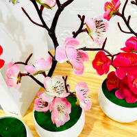 Nueva Planta Artificial De Bonsái Para El Día De La Madre 2025 Pequeño Árbol Simulación En Maceta Flores Falsas Para Adornar La Mesa Y El Hogar - details 1