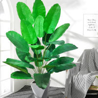 Planta Artificial De Palma Tropical Grande Hojas De Plátano Falso 24 Hojas Toque Real Strelitzia Reginae Para Jardín Interior 65-120 Cm - details 16