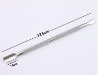 1/4Pc Portátil Doble Cabeza De Acero Inoxidable Para Limpieza De Cutículas Herramienta Antideslizante Para Arte De Uñas Accesorios De Cuidado De Uñas - details 4