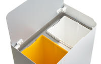 DON HIERRO - Cubo de basura ergonómico, funcional y elegante, 2 x 20 litros, ECOBOX NOA- - details 0