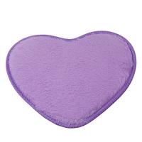 Alfombra De Piso En Forma De Corazón De Microfibra Suave Antideslizante 30x40cm Para Baño Dormitorio Sala De Estar Alfombras Decorativas Modernas - details 5