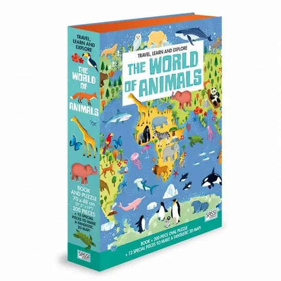 Libro Puzzle El Mundo de los Animales - 1