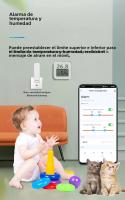 Sensor De Temperatura Y Humedad Bluetooth Tuya Mini Con Pantalla LCD Higrómetro Inteligente Control Remoto Por App Para El Hogar - details 11