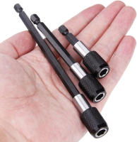 Kit De Soporte Magnético Para Destornillador Eléctrico 3PCS 1/4 Pulgada Rosca Rápida Hexagonal Extensión De 60-150mm Para Tornillos Y Juntas - details 7
