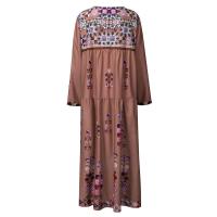 Vestido Largo Bohemio Para Mujer 2023 Otoño Playa Ropa Casual Elegante Maxi Vestido Floral Estilo Y2K Vestido De Talla Grande - details 8