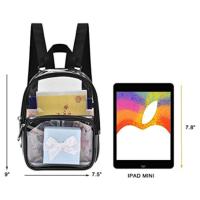 Nueva Moda Verano Bolsa De Mano Mini Rucksack Transparente PVC Para Mujer Viaje Escuela Bolsa De Hombro Suave Cierre De Cremallera - details 2