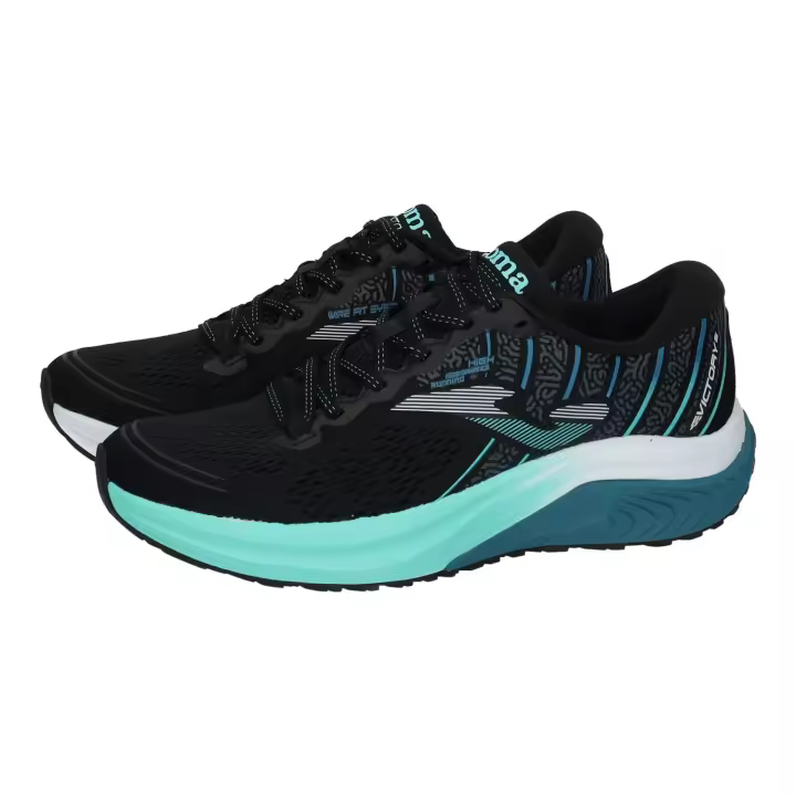 Deportivos marca JOMA para hombre en color negro. Zapatillas deportivas Victory hombre JOMA negras, suela antideslizante, transpirables y ligeras, comodidad y estilo casual para uso diario - 1