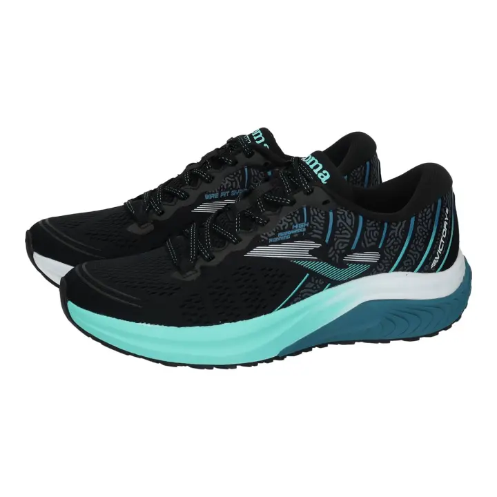 Deportivos marca JOMA para hombre en color negro. Zapatillas deportivas Victory hombre JOMA negras, suela antideslizante, transpirables y ligeras, comodidad y estilo casual para uso diario - 1