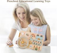 Tabla de Actividades de Madera Montessori, Juguetes Sensorial de Madera para niños en Educación Escolar a partir de 3 años - details 3