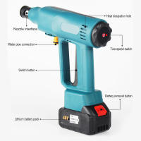 Limpiador de alta presión inalámbrico de 200 bares, pistola de agua portátil para lavado de automóviles de 1000 W + 1 batería de 24 V - details 0
