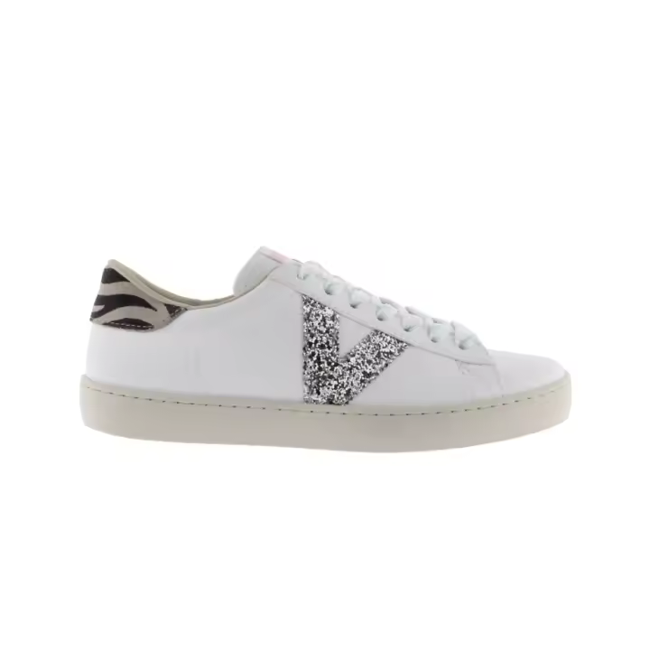 Victoria Berlín Zapatillas de efecto piel con logotipo de glitter y trasera animal print 1126213 - 1