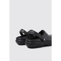 Crocs CLASSIC LINED CLOG Zuecos Planos Unisex Negro - details 2