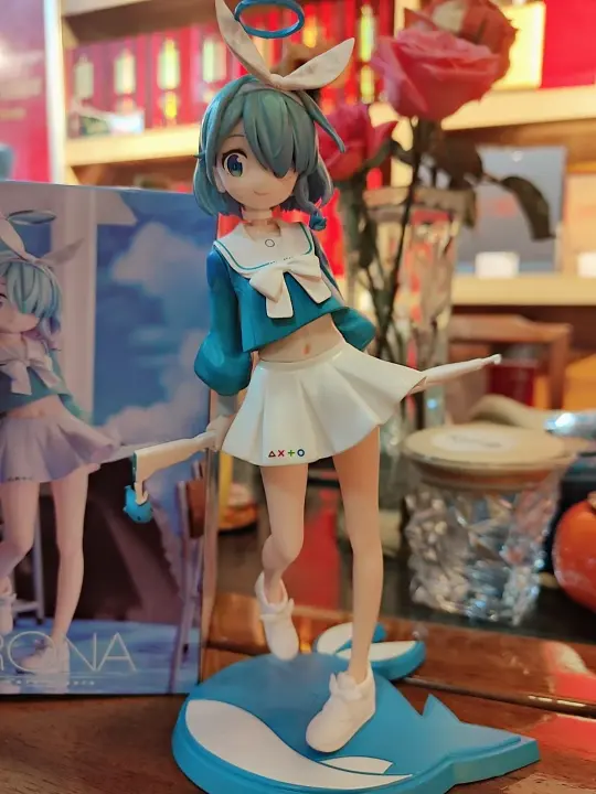 Arona Azur Lane Uniforme Azul Sailor Figura De Acción Anime Modelo Hecho a Mano Juguete Ornamento Para Regalo - 1