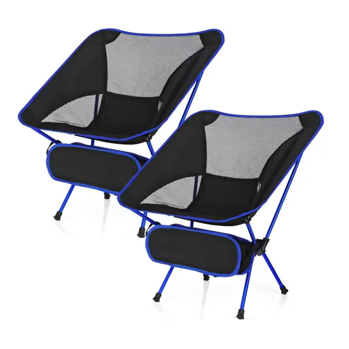 Silla Plegable Ultraligera Desmontable Portátil Para Camping Pesca Barbacoa Jardín - 1