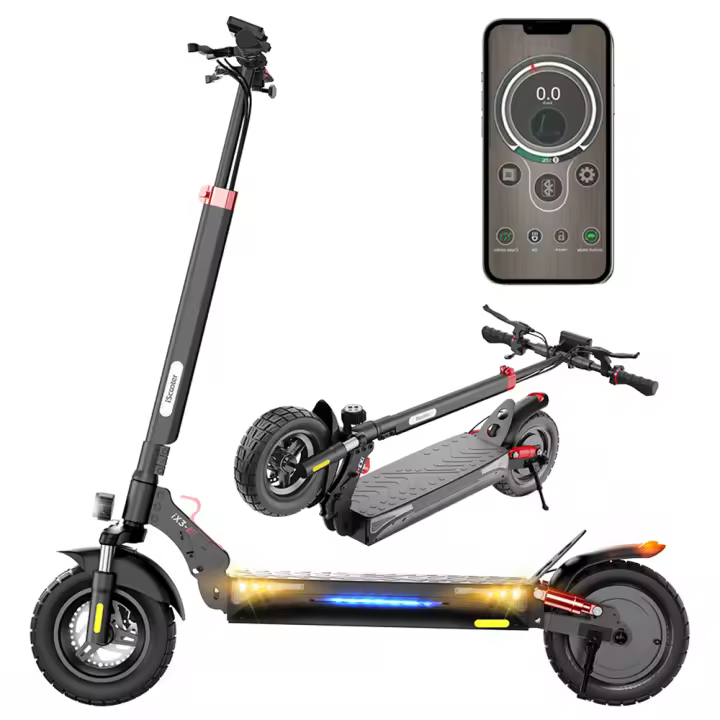 Patinetes Electricos Adultos iScooter iX3  Plegable Scooter Freestyle, 10 Pulgadas Todo Terreno, Motor de 800W, BateríA De Bicicleta EléCtrica 48v 10Ah, Velocidad Máxima de 40km/h, Autonomía Máxima de 40km, Altura Regulable del Manillar, Control Aplicació - 1