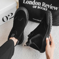 Botas Cortas Antideslizantes Y Resistentes Al Desgaste Para Hombre Estilo Británico Altas Para Otoño Zapatos De Trabajo Para Sitio De Construcción Casual - details 13