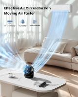 Pequeño Ventilador Electrico en 3 velocidades para Hogar, oficina, dormitorio, baño (Negro) - details 4