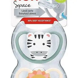 Nuk Chupete Space Cebra Silicona 18-36 Meses 2U - 1