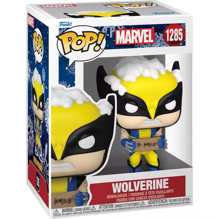 Funko - Figura Pop Marvel Holiday Wolverine - Funko Pop Coleccionable De Edición Limitada - Funko Pop Diseño Detallado Y Realista - Funko Pop Ideal Para Regalo - Funko Pop Gran Variedad De Personajes - 1