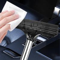 Limpia Espejo Retrovisor De Acero Inoxidable Limpia Vidrio Despega Niebla Cuchilla De Limpieza Para Coche Telescópica - details 4