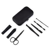 Kit De Manicura Y Pedicura Profesional En Acero Inoxidable Conjunto De Tijeras Para Uñas Y Pies Negro 7/10/12/15/18 Piezas - details 1