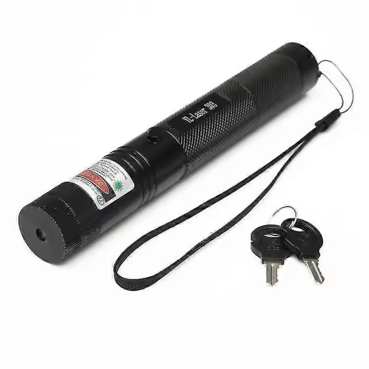High Power Laser Pointer - Adjustable Focus - 303 Green Laser Pointer Light - Outdoor Sight - 1